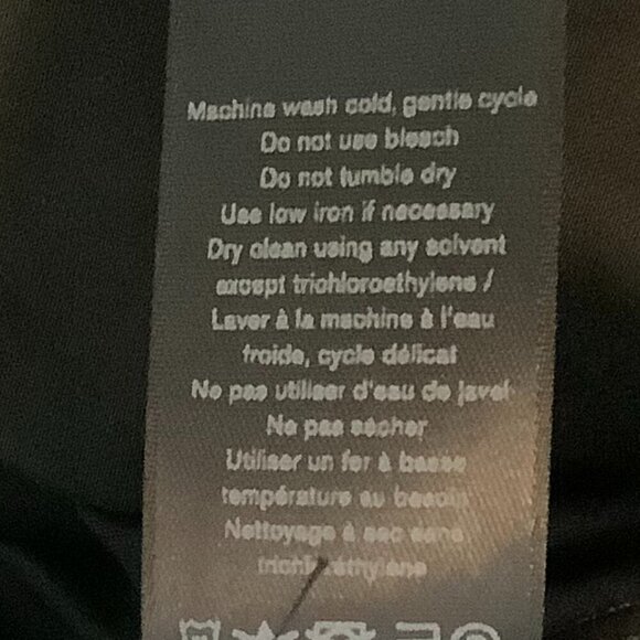 rag & bone women's tailored pants 10 black back zipper slim ankle cotton - Picture 9 of 10